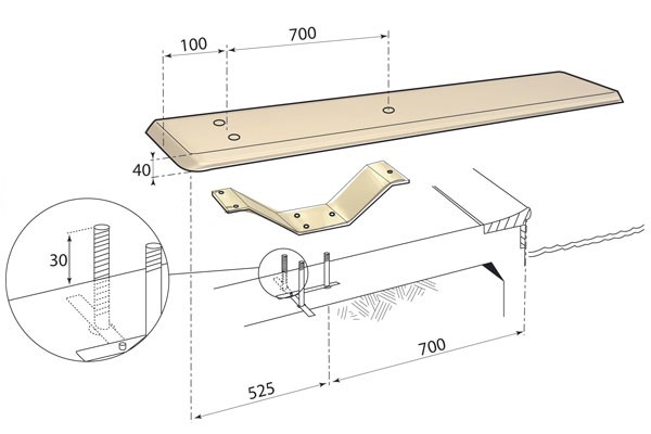 Duikplank BEL (bestaand terras)